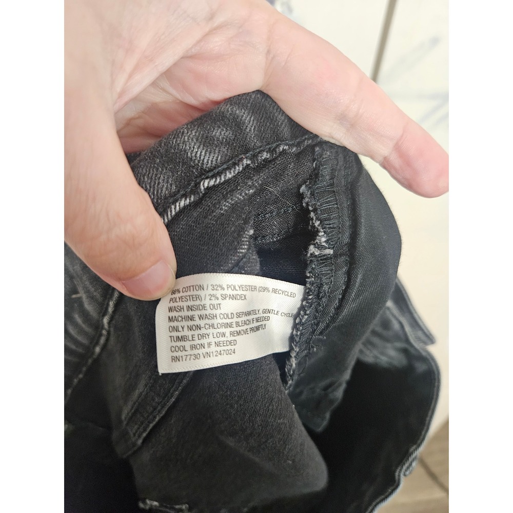 Wild Fable Womens High Rise Flare Jeans Washed Black Seamed Front Size 14 - Picture 5 of 9